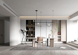 中式多功能书房北欧现代简约古风