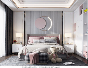 儿童女孩房次卧室北欧现代简约风