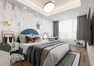 儿童女孩房次卧室北欧现代简约风