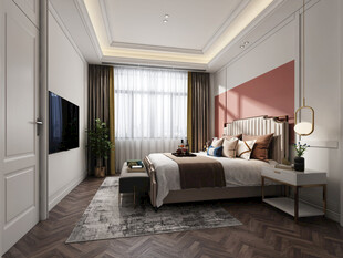 儿童女孩房次卧室北欧现代简约风