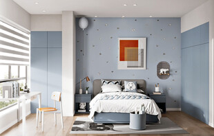 儿童女孩房次卧室北欧现代简约风