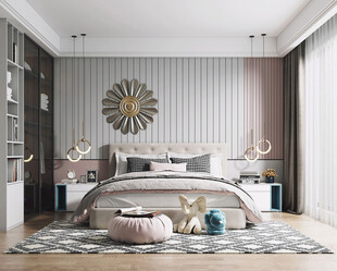 儿童女孩房次卧室北欧现代简约风