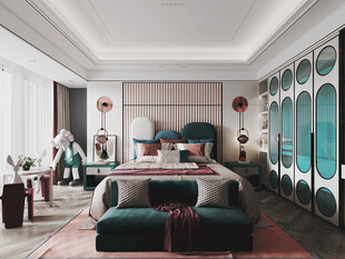 儿童女孩房次卧室北欧现代简约风