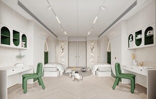 儿童女孩房次卧室北欧现代简约风