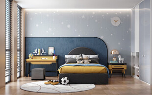 儿童女孩房次卧室北欧现代简约风