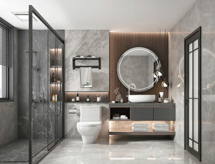 卫生间淋浴室厕所洗手间干湿分离