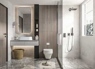 卫生间淋浴室厕所洗手间干湿分离