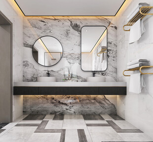 卫生间淋浴室厕所洗手间干湿分离