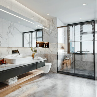 卫生间淋浴室厕所洗手间干湿分离