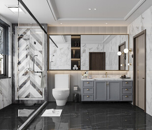 卫生间厕所洗手台盆卫浴家居装修