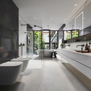 卫生间厕所洗手台盆卫浴家居装修