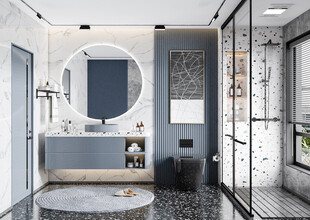 卫生间厕所洗手台盆卫浴家居装修