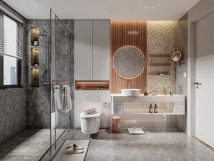 卫生间厕所洗手台盆卫浴家居装修