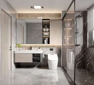 卫生间厕所洗手台盆卫浴家居装修