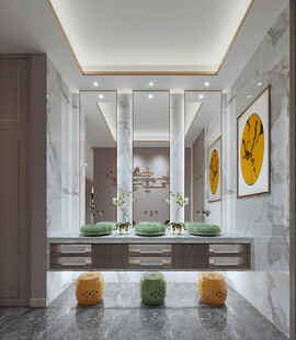 卫生间厕所洗手台盆卫浴家居装修