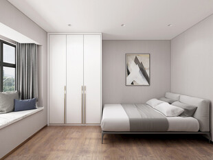 家居客厅卧装修高定现代简约设计