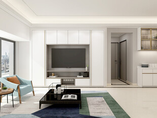 家居客厅卧装修高定现代简约设计