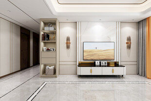 家居客厅卧装修高定现代简约设计