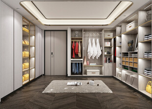 家居客厅卧装修高定现代简约设计