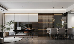 家居客厅卧装修柜子现代简约设计