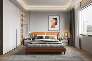 家居客厅卧装修柜子现代简约设计