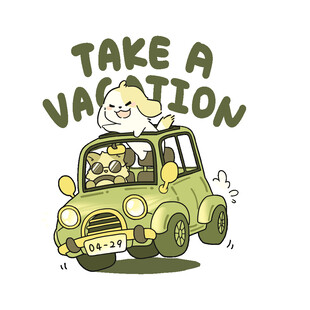 卡通英文汽车印花图案