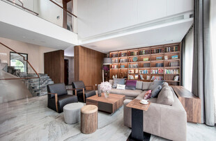 客厅卧室装修极简现代简约中古风