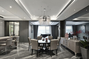 客厅卧室装修极简现代简约中古风