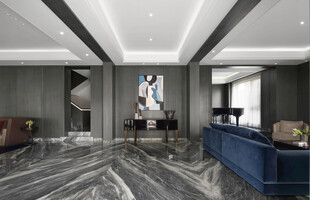 客厅卧室装修极简现代简约中古风