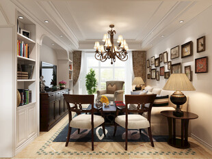 吊顶天花无主灯客厅卧室现代简约