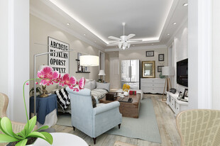 吊顶天花客厅卧装修卧室现代简约