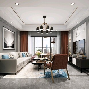 吊顶天花客厅卧装修卧室现代简约