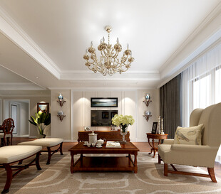 吊顶天花客厅卧装修卧室现代简约