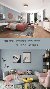 装修乳胶漆北欧家具墙面软装搭配