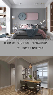 装修乳胶漆北欧家具墙面软装搭配