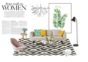 装修乳胶漆北欧家具墙面软装搭配