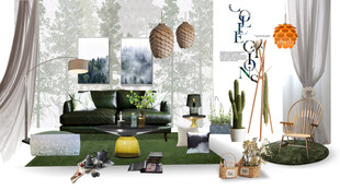 装修乳胶漆北欧家具墙面软装搭配