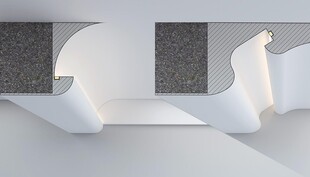 方正尖锐梁变成优美曲线家居装修