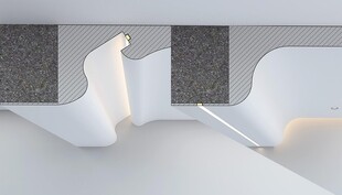 方正尖锐梁变成优美曲线家居装修