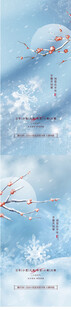 立冬小雪大雪冬至小寒大寒海报