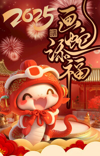 新年 2025 蛇年