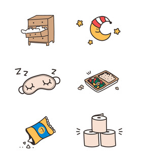 可爱风格矢量图标