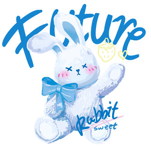 卡通可爱熊印花图案设计