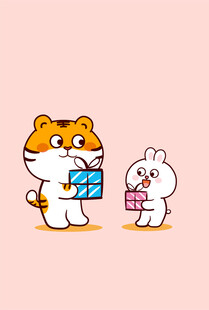虎萌萌快乐兔礼物