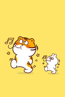 虎萌萌快乐兔音符