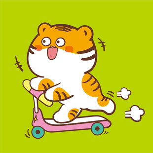 虎萌萌头像卡通