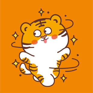 虎萌萌头像卡通