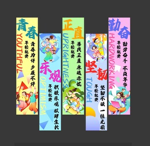 五四青年节校园青春宣传海报美陈