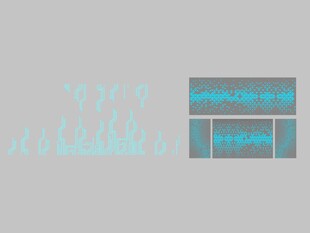 科技背景墙面模型