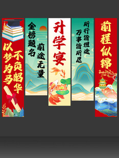 谢师宴升学宴毕业宴喜庆背景墙